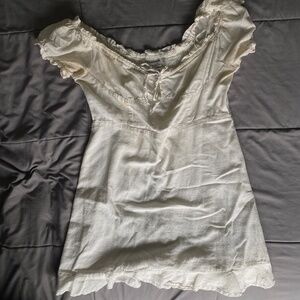 BDG Urban Outfitters Cream/White Dress SIZE L